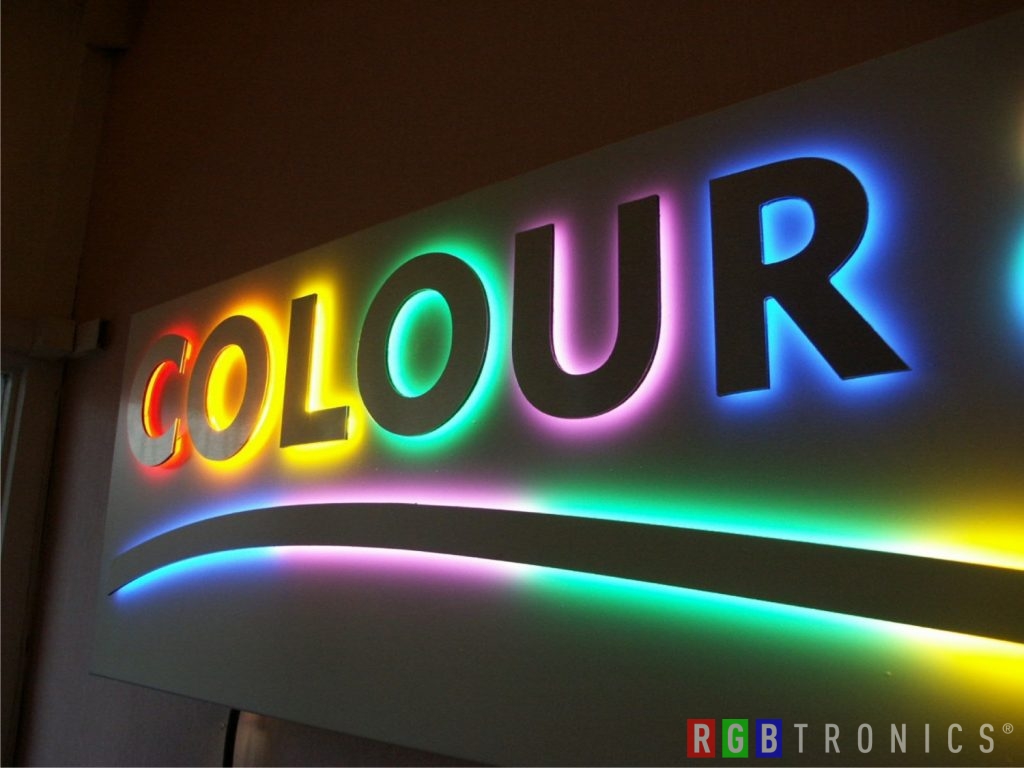 Letrero o anuncio de LED