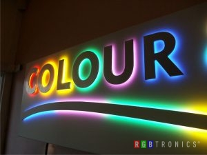 Letrero o anuncio de LED